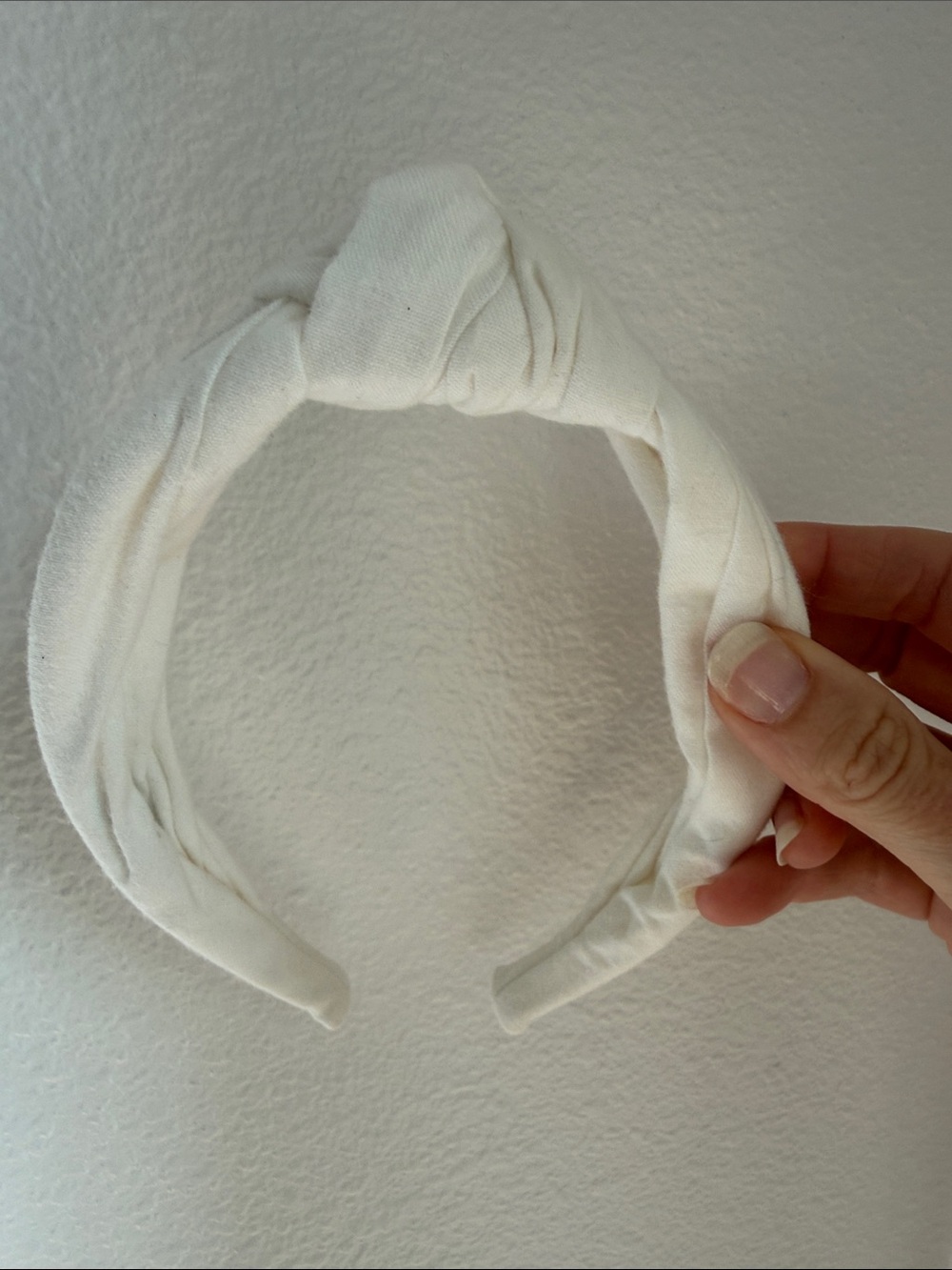J.crew cotton turban knot white headband